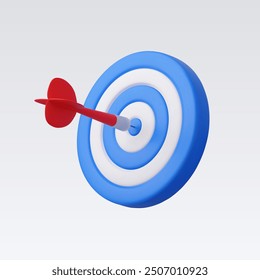 3d Realistic Target icon vector illustration