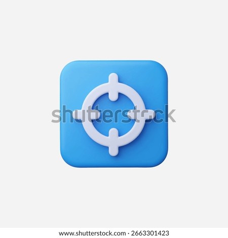 3d Realistic Target icon vector llustration