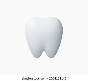 3d Realistic Teeth vector illustration.