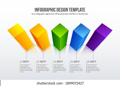 3d realistic Timeline infographics design vector can be used for workflow layout, diagram, annual report, web design. Business concept with 6 options, steps or processes.