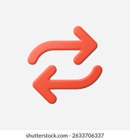 3d Realistic Transfer icon vector Illustration