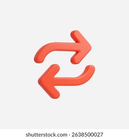 3d Realistic Transfer icon vector Illustration