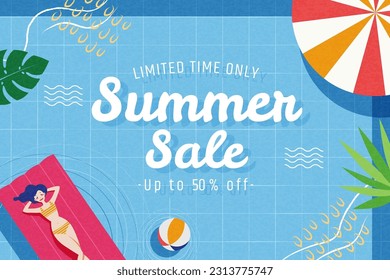 3D realistic tropical beach summer background template. Illustrated wooden board next to coconut water splashing out on beach background.