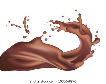 chocolate milk splash images stock photos vectors shutterstock https www shutterstock com image vector 3d realistic twisted dark chocolate milk 1035669970