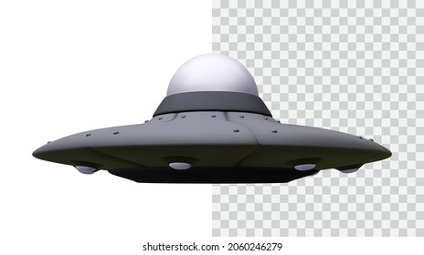 3d realistic unidentified object isolated on transparent background. Vector illustration. Vector illustration