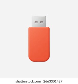 3d Realistic USB icon vector Illustration