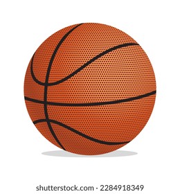 3D Realistic Vector Basketball. Vector illustration