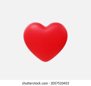 3D Realistic vector heart illustrations. 
