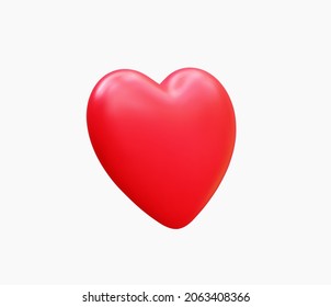 3D Realistic vector heart illustrations. 