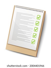 3d realistic vector icon of budget notebook.