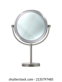3d realistic vector icon. Fashion table beauty make up mirror.