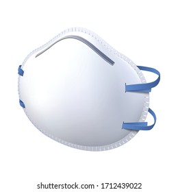 3d realistic vector safety breathing mask ffp2, hospital breathing medical respiratory face mask.