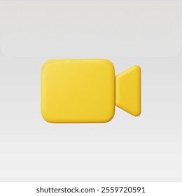3d Realistic Video Camera icon vector illustration