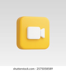 3d Realistic Video Camera icon vector illustration