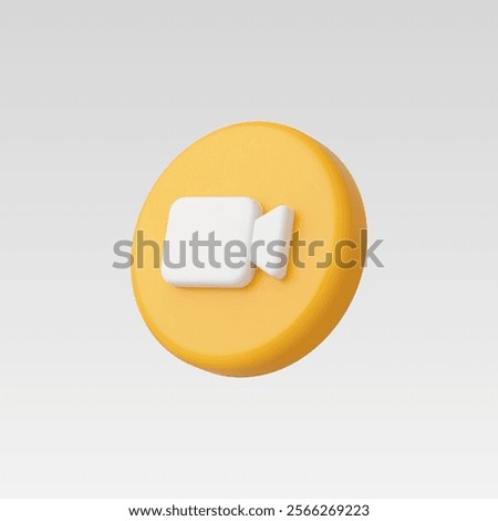 3d Realistic Video Camera icon vector illustration