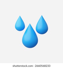 3d Realistic Water icon vector Illustration