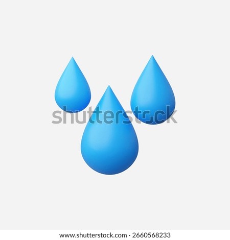 3d Realistic Water icon vector Illustration