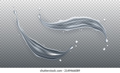 La Esplea De Agua Realista En 3D Se Aisló Sobre Fondo Azul. Vector EPS10