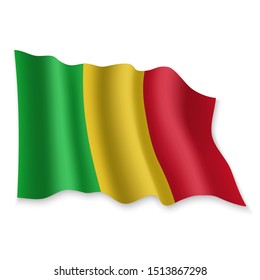 3d Realistic Waving Flag Mali On Stock Vector (Royalty Free) 1513867298 ...