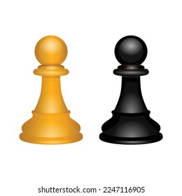 Chess Piece 2d and 3d Icon Set 696214 Vector Art at Vecteezy