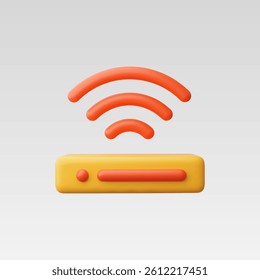 3d Realistic Wifi Router Icon vector illustration