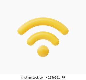 3d Realistic Wireless network vector illustration