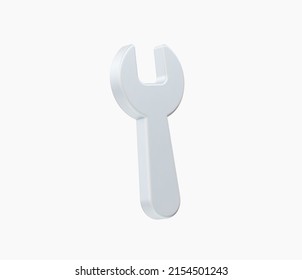 3d Realistic Wrench icon vector Illustration