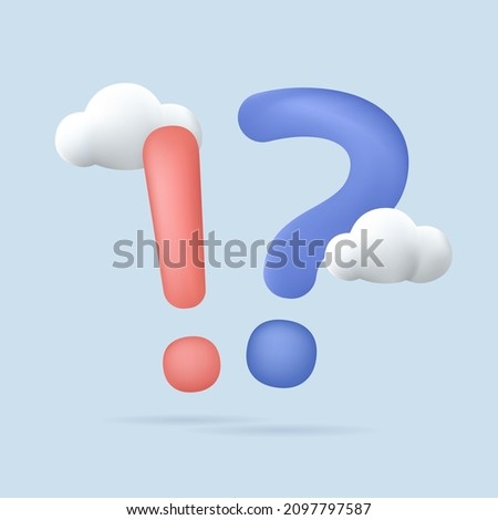 3d Realistic yellow question mark vector Illustration. Exclamations and Question Marks. FAQ concept. Online Support center. Ask Questions and receive Answers. Online Support center. Frequently Asked