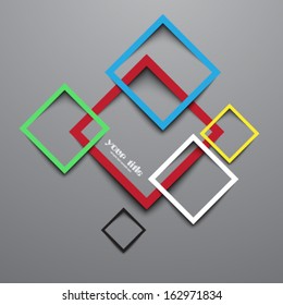 3d rectangle design template