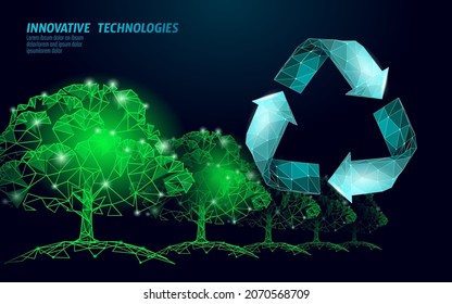 3D recycle plastic symbol. Environment safety urban recycling industry. Organic trash eco management. Triangle arrow modern bio vector illustration