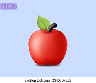 3 D Apple Vector Art & Graphics