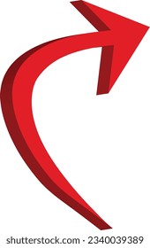 3D-Pfeilsymbol für App, digitale Vektorgrafik-Symbole