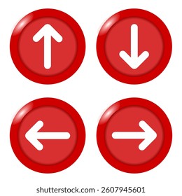 3d red arrow icons vector
Vector arrow icons direction indicator