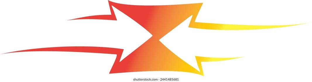 3D Red arrow on white background. Arrows for website, app, social media and digital vector illustration