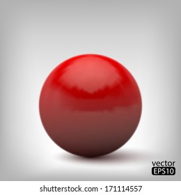 3d Red Ball