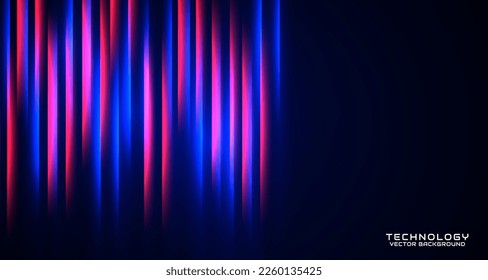 Capa de superposición de fondo abstracta 3D de color azul rojo tecno en el espacio oscuro con una decoración de efecto brillante. El concepto de estilo está cortado. Elemento de diseño gráfico para el volante de banners, tarjeta, portada de folletos o página de inicio