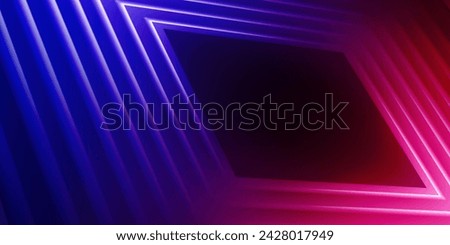 3D red blue techno abstract background overlap layer on dark space with rhombus decoration. Modern graphic design element motion style concept for banner, flyer, card, brochure cover.