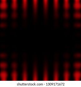 3d red fading neon light elements on black background. Futuristic abstract pattern. Texture for web-design, website, presentations, digital printing, fashion, concept design. EPS 10.