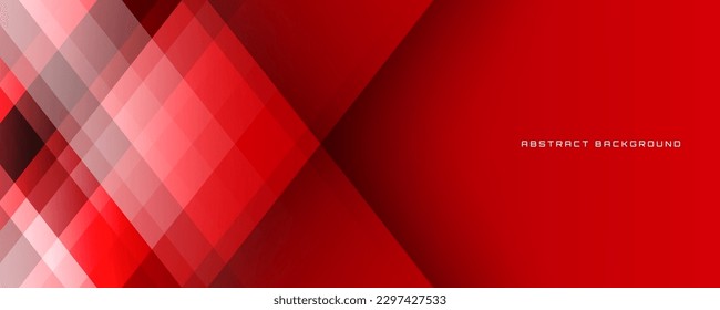 3D red geometric abstract background overlap layer on dark space with polygonal shapes decoration. Graphic design element cutout effect style concept for banner, flyer, card, or brochure cover