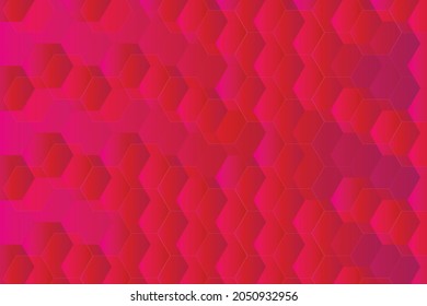 3D red geometric abstract wallpaper background