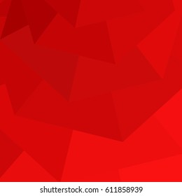 3D red geometric background. Vector Illustration for your design.
