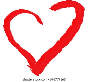 3D red heart logo 