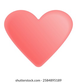 3d red heart on a white background
Vector 3D heart 
Love, February 14, March 8, holiday