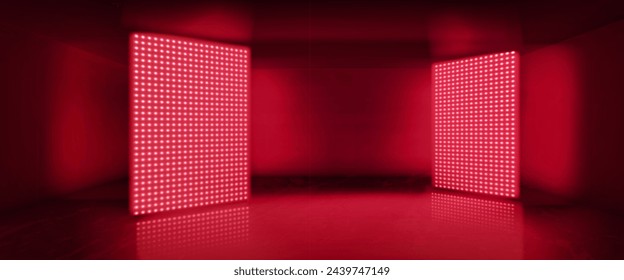 Panel luz led rojo