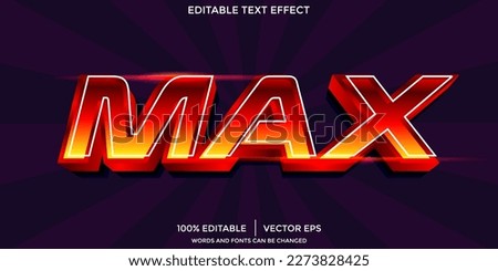 3D Red Max Text Effect