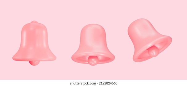 3D rote Meldeleuchten auf rosafarbenem Hintergrund. Vektorgrafik.