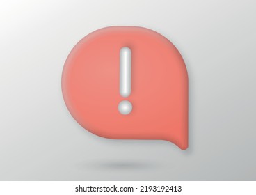 3d Icono de aviso de aviso de aviso de alerta de alerta de aviso de aviso de aviso de aviso de aviso de aviso de aviso de aviso de aviso de aviso de aviso de aviso de aviso de aviso de aviso de aviso rojo. 3 quinquies de representación. Ilustración del vector