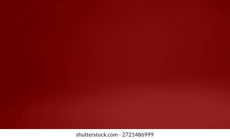 Podio rojo 3D sobre fondo rojo suave. Vector de podio redondo de etapa 3D.