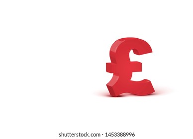 3D red realistic character, vector illustration