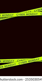 3d cintas rojas para la venta de Black Friday sobre fondo de pared de ladrillo oscuro. Cintas cruzadas. Elementos gráficos para la venta grande. Ilustración vectorial.
